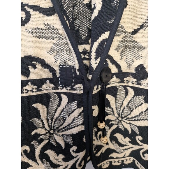 VTG Fashion Bug Womens 22/24W Southwest Aztec Cotton Tribal Coat Blanket Jacket - Picture 6 of 16